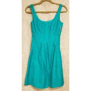 Nine West Ribbed Sheath Dress Aqua Blue Midi New